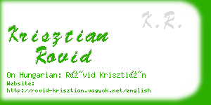 krisztian rovid business card